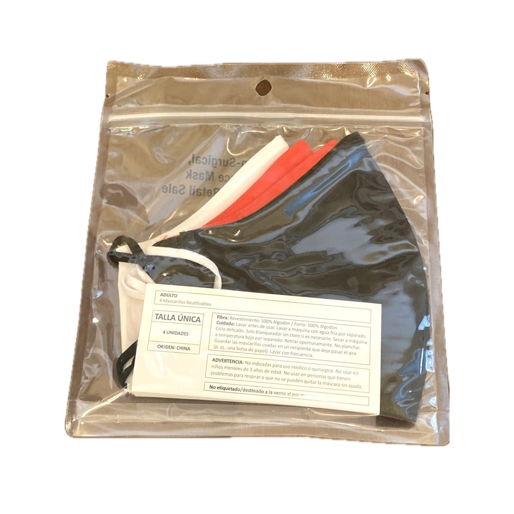 1 Pack of 4 Official Target Employee Face Mask Bullseye XL 100% Cotton